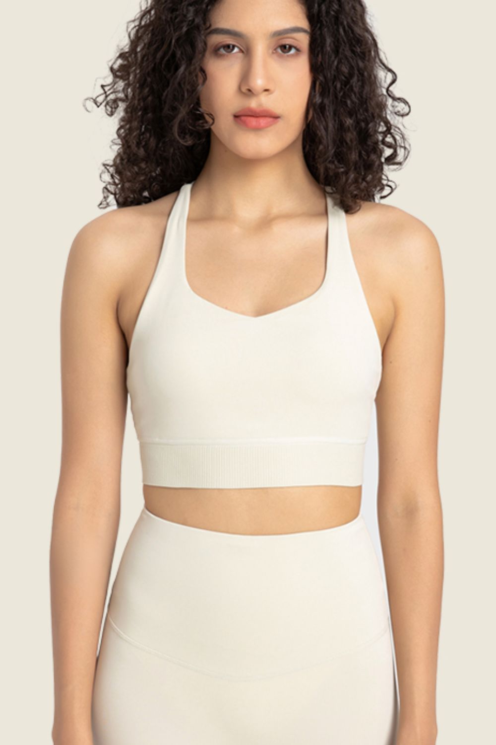 Racerback Halter Neck Sports Bra