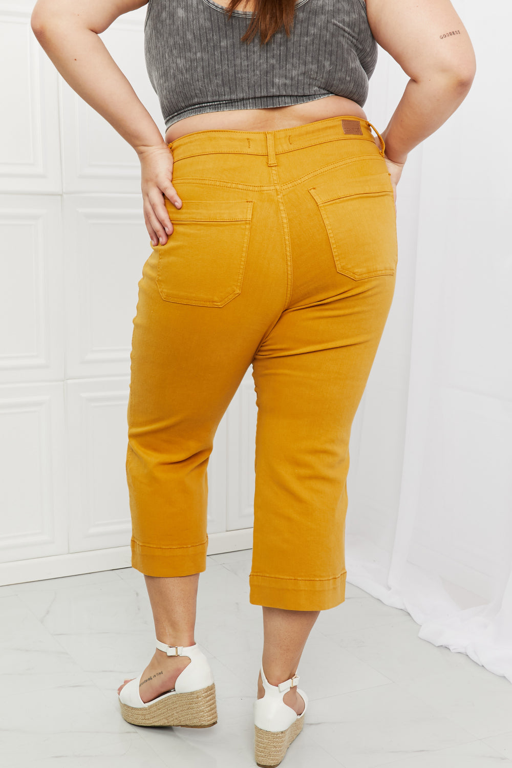 Jayza Full Size Straight Leg Cropped Jeans